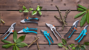 The range of commercial-grade secateurs for agriculture by GARDENA.