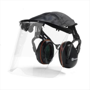 Husqvarna Plexiglass Visor with Hearing Protection